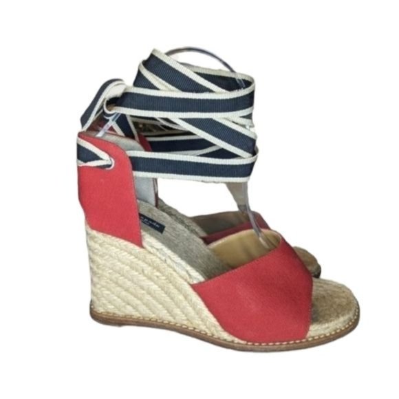 kate spade Shoes - Kate Spade Espadrilles Tie Up Wedge Sandals 36
